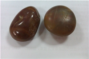 Brown Marble Pebble Stone, River Stone, China Pebble Stone