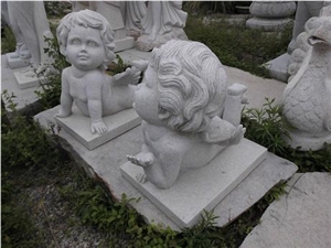 China Grey Granite Carving Baby Sculptures & Statues,Exterior Decoration,Wholesaler,Quarry Owner-Xiamen Songjia