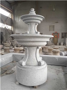 Marble Fountain Garden Fountain,Two Layers White Marble Garden Fountain