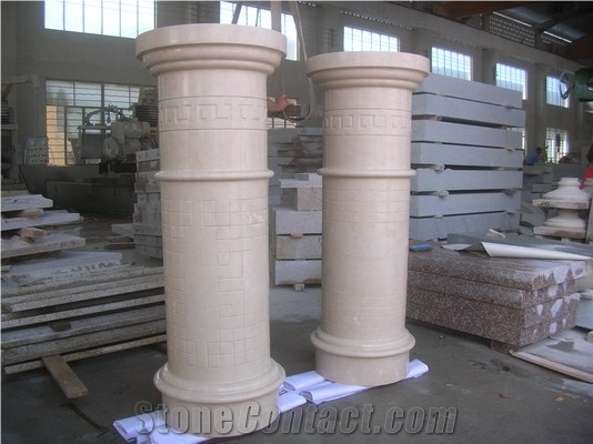 Own Quarry Factory White Marble Colume, Pillar,Stone Column