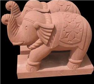 Stone Animal Statue, Agra Red Sandstone Sculpture & Statue Stone Animal Statue, Agra Red Sandstone Sculpture & Statue