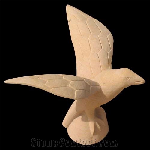 Stone Animal Statue, Dholpur Pink Sandstone Sculpture & Statue