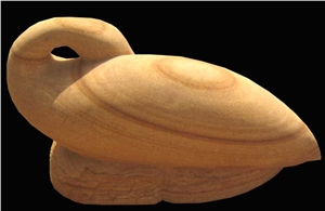 Stone Animal Statue, Teak Wood Sandstone Sculpture & Statue