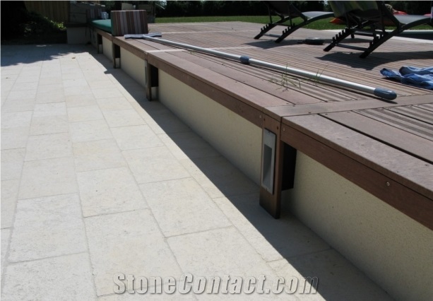 Bretigny Limestone Swimming Pool Terrace Pavement