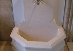 Chauvigny Limestone Wall Mounted Fountain