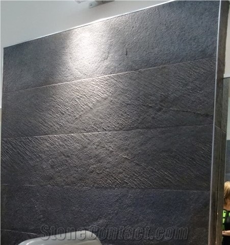 D. Galaxy Slate Stone Veneer Sheets, Black Galaxy Flexible Veneer Sheets