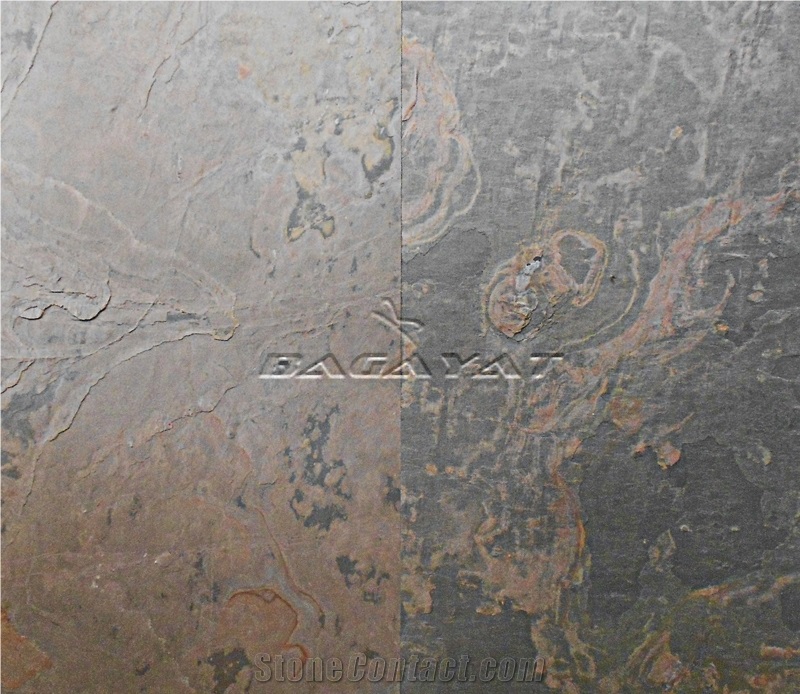 Kund Multicolor Slate Stone Veneer, Arkobalento Colore Flexible Stone Veneer,