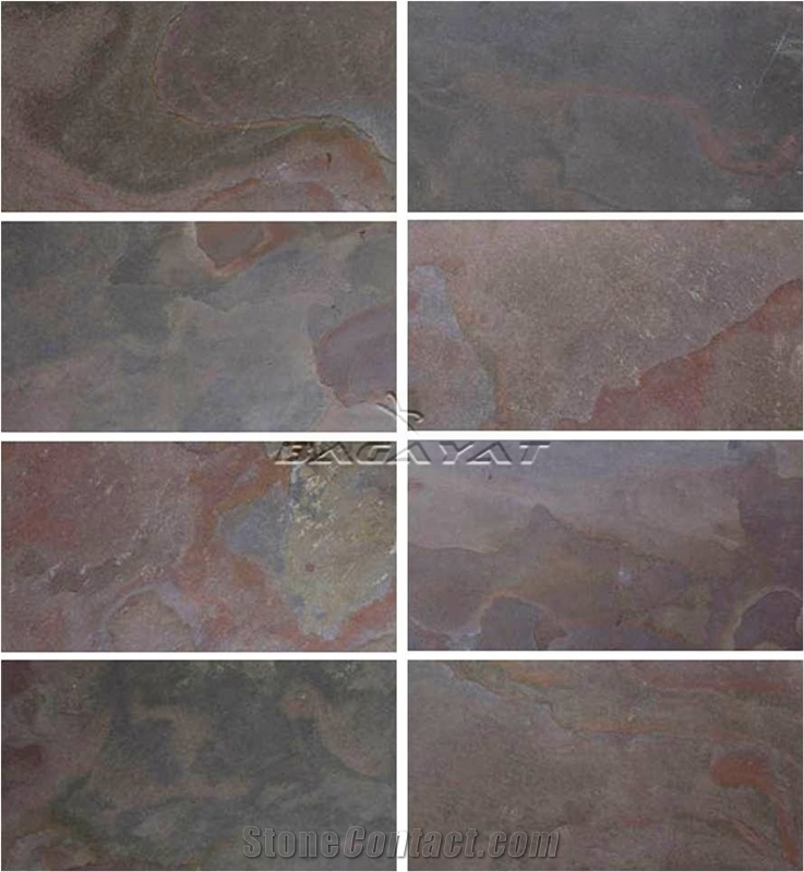 Kund Multicolor Slate Stone Veneer, Arkobalento Colore Flexible Stone Veneer,
