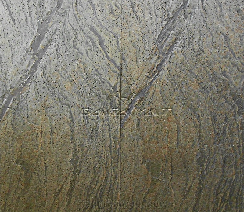 Zeera Green Slate Flexible Stone Veneer, Verde Gris Flexible Stone Veneer