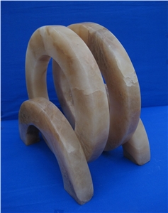 Natural Alabaster Stone Gorgeous Bookends & Book Holders