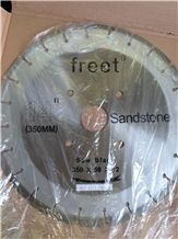 Diamond Saw Blade for Sandstone Cutting, Diameter 350 mm