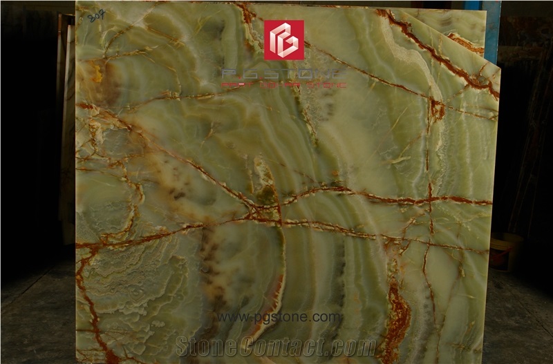 Green Onyx Tiles & Slabs Polished Iran