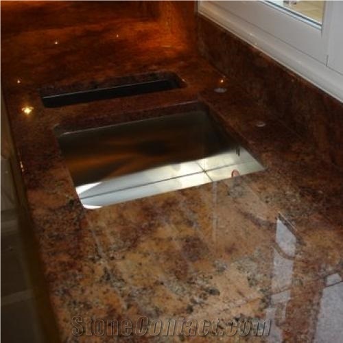Juparana Bordeaux Kitchen Countertop