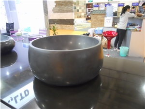 Black Basalt/Black Natural Stone Honed Basin/ Sinks
