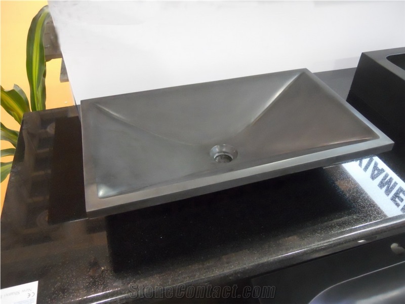 Black Basalt/Black Natural Stone Honed Basin/ Sinks