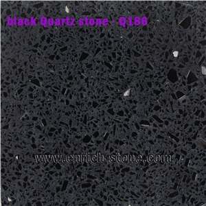 Black Sparkle Quartz Stone Countertops,Black Sparkling Quartz Stone Kitchen Tops