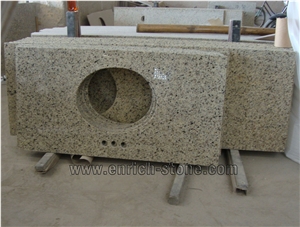 Brazil Granite Samoa Vanity Tops with Single Oval Sink Hole