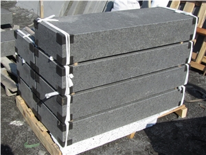 G684 Black Basalt Stairs,Fuding Black, China Black Basalt , Blackpearlflamed Stairs/ Staircase/ Steps/ Stair Treads