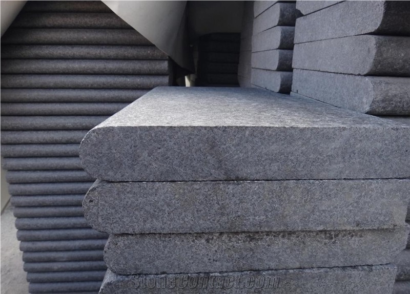 G684 Fuding Black, China Black Basalt, Black Pearl, Black Beauty Swimming Pool Coping Tiles, Pool Edges, Pool Decks, Swimming Pool Pavers, Pool Surround, Borders, Pavement