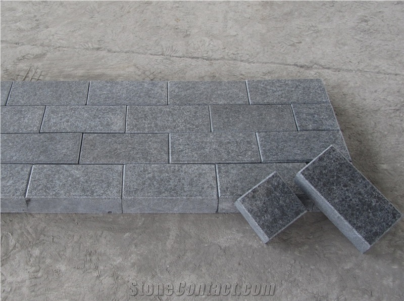 G684 Fuding Black,China Black Basalt,Black Pearl Cubes /Setts /Cobblestone /Paving/Paver
