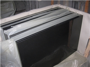 Mongolia Black /China Black Basalt Polished Kitchen Countertops