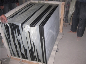 Mongolia Black /China Black Basalt Polished Kitchen Countertops
