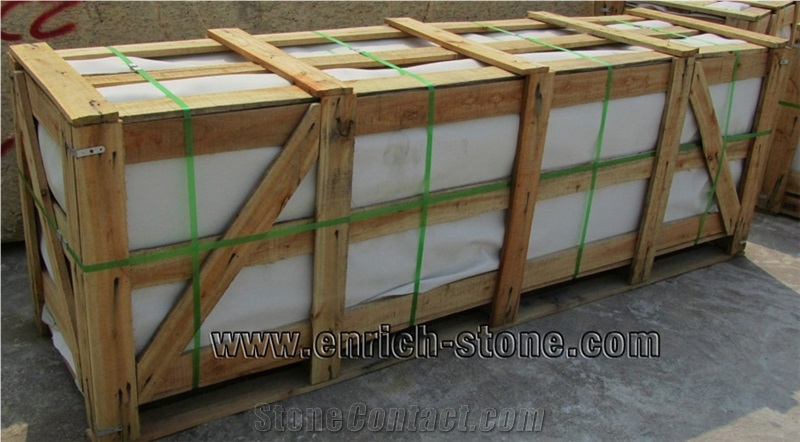 Pure White Quartz Stone Kitchen Top with Quartz Stone Sink and Cabinet