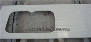 Sparkle Quartz Stone Kitchen Countertops, Sparkling White Quartz Stone Kitchen Tops