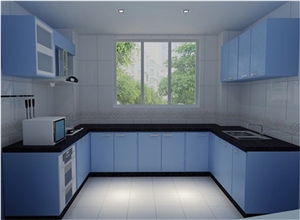 Bst Black Color Quartz Stone Prefabricated Kitchen Countertop with Various Customized Edges Non-Porous and Easy to Clean and Maintain Directly from China Manufacturer at Good Price Thickness 2/3cm