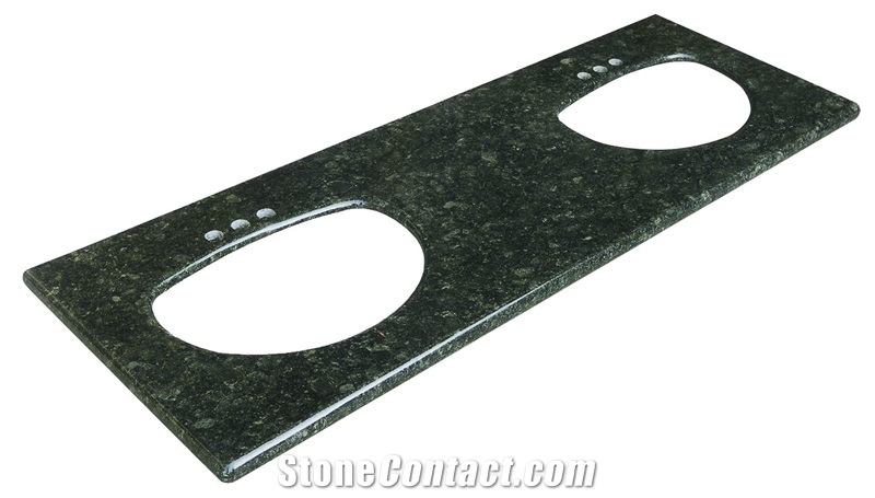 Bst F0083 Chemical and Stain Resistant China Black Quartz Stone Tiles & Slabs for Polished Surfaces Vanity Tops Kitchen Tops with 1/4"Bevel Edges and Customized Edges Available 2cm Thick