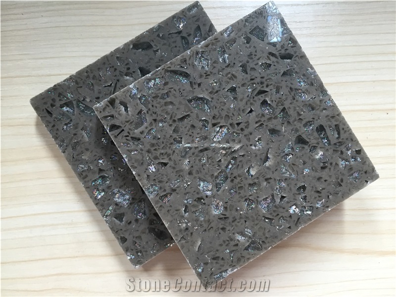 Bst F0088 Cut to Size & Prefabquartz Stone Slabs and Tiles Directly from Chinese Manufacturer for Kitchen Counter Top Vanity Top with Iso/Nsf Certificate Using Recycled Materials No Radiation