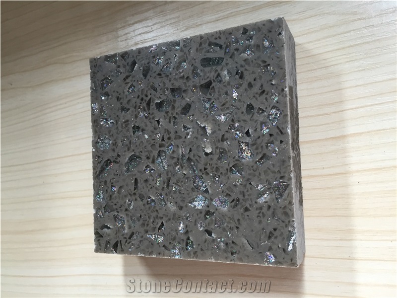 Bst F0088 Cut to Size & Prefabquartz Stone Slabs and Tiles Directly from Chinese Manufacturer for Kitchen Counter Top Vanity Top with Iso/Nsf Certificate Using Recycled Materials No Radiation