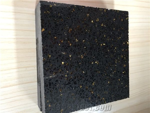 China Black Engineered Quartz Stone Tiles & Slabs Directly from China Manufacturer at Cheap Pricing,Cradle-To-Cradle,Nsf and Greenguard Certified Product,Slab Size 3200*1600 or 3000*1400 for Pre-Fabri
