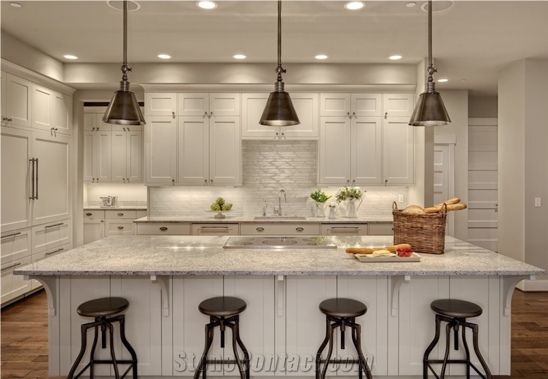 China Luxury Pure White Engineered Quartz Stone Kitchen Countertop with Bright Surface Non-Porous and Easy to Clean Directly from China Manufacturer More Durable Than Granite with Thickness 2/3cm