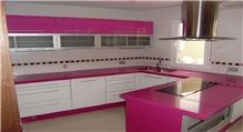 China Red Quartz Stone Countertops in Standard Size 3000*1400mm and 3200*1600mm with Thickness 12/15/20/25/30mm Unique Surfaces with the True Elegance,More Durable Than Granite,Minus the Maintenance