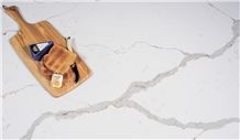 China White Artificial Quartz Stone Slab & Tiles, Higher Standard Quality Calacatta Gold Solid Surface and Countertop with Bright Surface Non-Porous with Competitive Price and Quality More Durable Tha