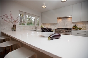 Cut to Size&Prefab Quartz– Great Choices in Kitchen Counter Top Normally Produced Standard Counter Top Size 108*26inch Thickness 12/15/20/25/30mm