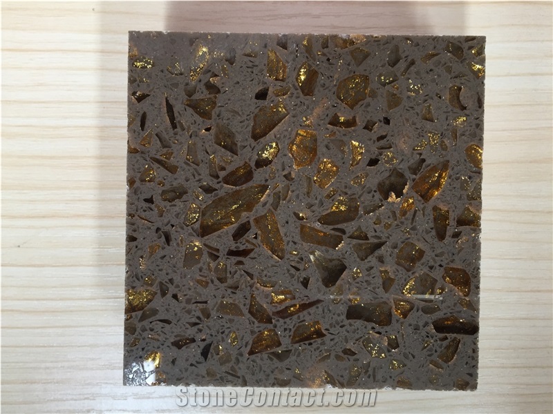 Cut to Size Project for Surfaces and Kitchen Countertop Made by China Manufacturer Golden Quartz with Non-Porous and Easy to Clean and Maintain,Top Quality,Normally Produced Size 118*55 and 126*63