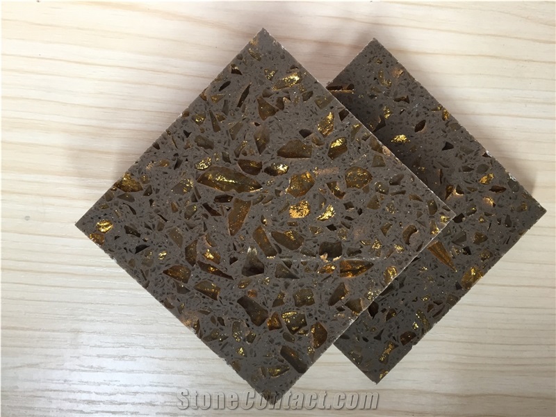 Cut to Size Project for Surfaces and Kitchen Countertop Made by China Manufacturer Golden Quartz with Non-Porous and Easy to Clean and Maintain,Top Quality,Normally Produced Size 118*55 and 126*63
