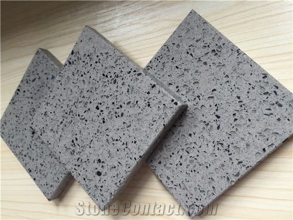 Durable Quartz Stone in Grey Zircon Series Easy-To-Clean and Resistant to Stains,Heat and Scratches for Multifamily/Hospitality Projects,Combines Performance and Design for Flooring&Walling&Countertop