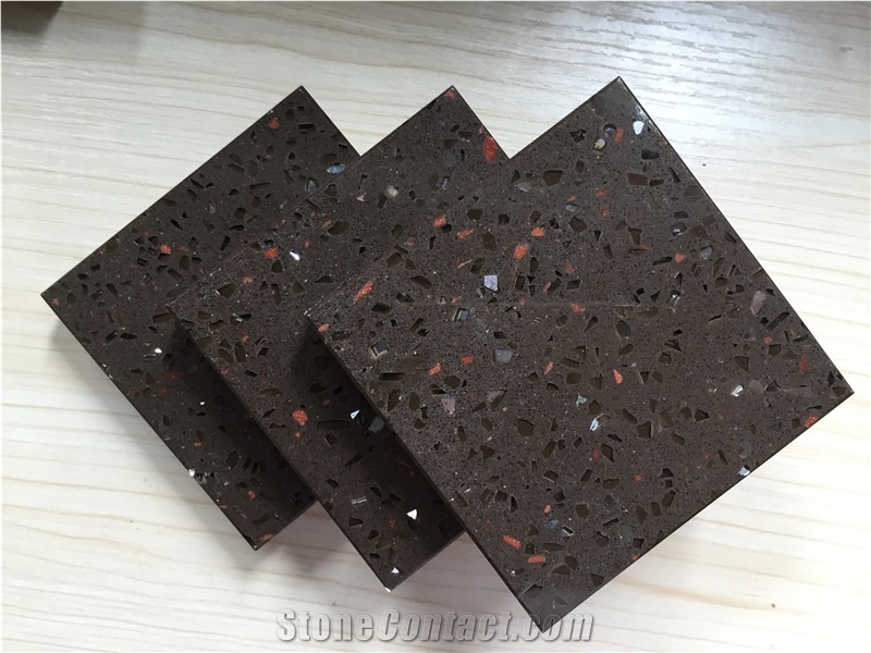 Grey Zircon Series Quartz for Cut to Size Project Like Counter Top,Tabletop,Floor and Wall Polished Quartz Surfaces Slab Sizes 126 *63 and 118 *55,Directly from China Manufacturer
