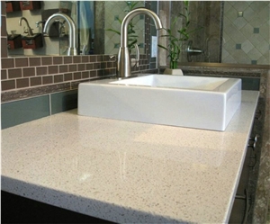 Luxury and Exquisite Design Of China Pure White Man-Made Quartz Stone Bathroom Top and Round Table Top Non-Porous and Easy to Clean Directly from China Manufacturer at Good Price