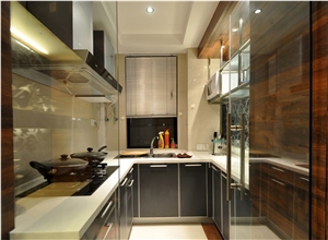 Luxury and Exquisite Design Of China Pure White Quartz Stone Worktop and Countertop by China Manufacture More Durable Than Granite Directly from China Manufacturer at Cheap Pricing Thickness 2/3cm