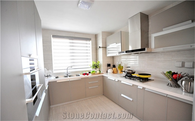 Luxury and Exquisite Design Of China Pure White Quartz Stone Worktop and Countertop by China Manufacture More Durable Than Granite Directly from China Manufacturer at Cheap Pricing Thickness 2/3cm