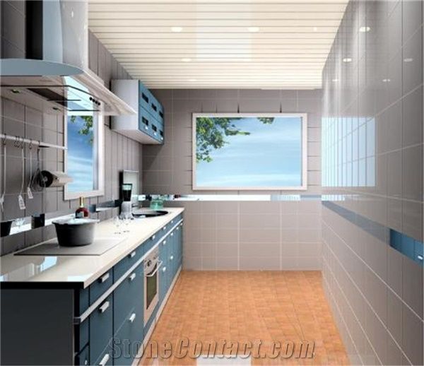 Luxury and Exquisite Design Of China Pure White White Quartz Stone Cpuntertops with Bright Surface for Prefab Countertops Nonporous More Durable Than Granite Countertops Slab Size 3200*1600 or 3000*14