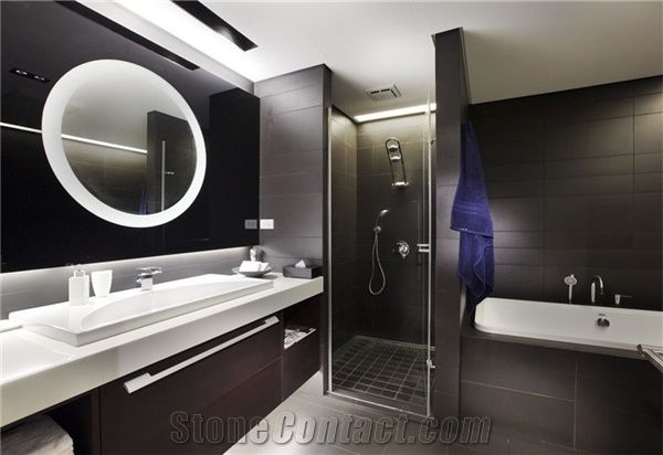 Luxury and Exquisite Design Of China White Manmade Stone Quartz Stone Countertops for New Application in Kitchen, Bathroom, Bar, School, Hospital and Other Public Place Projects Directly from China Ma