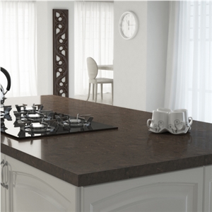 Luxury Black Engineered Quartz Stone Countertop Non-Porous and Easy to Clean Directly from China Manufacturer with Iso/Nsf Certificate More Durable Than Granite Thickness 12/15/20/25/30mm