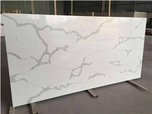 Luxury Interior Design Of Calacatta White Quartz Stone Slabs & Tiles,Materials Supplier at Competitive Pricing Standard Slab Size 118*55 and 126*63 More Durable Than Granite Thickness 2/3cm