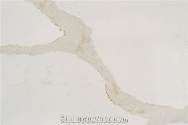 Luxury Interior Design Of Calacatta White Quartz Stone Slabs & Tiles,Materials Supplier at Competitive Pricing Standard Slab Size 118*55 and 126*63 More Durable Than Granite Thickness 2/3cm