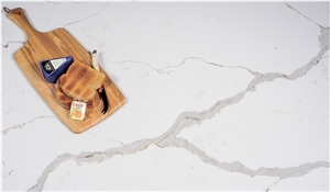 Luxury Interior Design Of Calacatta White Quartz Stone Slabs & Tiles,Materials Supplier at Competitive Pricing Standard Slab Size 118*55 and 126*63 More Durable Than Granite Thickness 2/3cm
